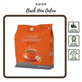 Bịch 24 ống cà phê sữa hòa tan Trần Quang 580g