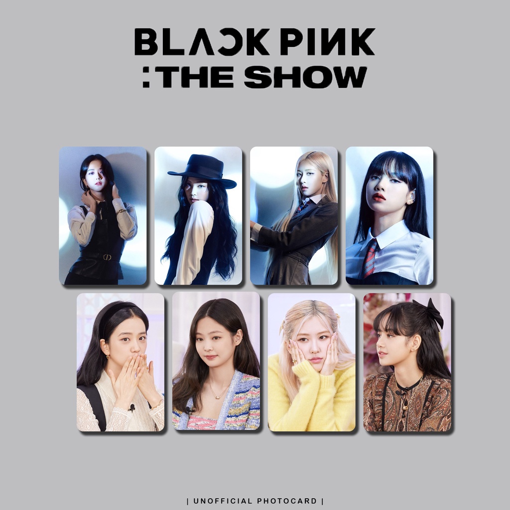 SET 8 CARD BLACKPINK The Show - UNOFFICIAL