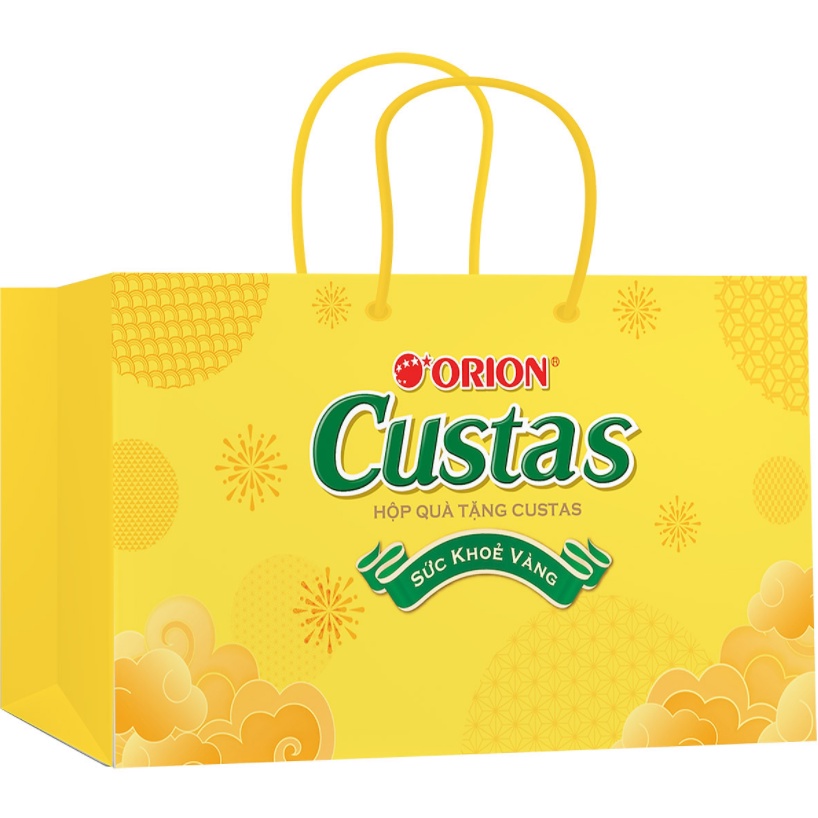 Hộp Quà Tặng Custas 376g - 16 Chiếc  (Kèm túi xách giấy)
