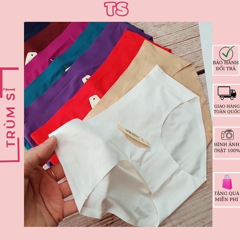Quần Lót Nữ Đúc Su thun lạnh cao cấp không đường may mềm mại kháng khuẩn được chọn màu mẫu