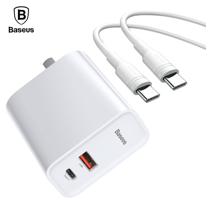 Ổ sạc tốc độ nhanh PPS C+U 30W có dây cáp dài 1M