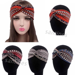 Băng Đô Cài Tóc Bằng Vải Co Giãn Phong Cách Dân Tộc Cho Nữ