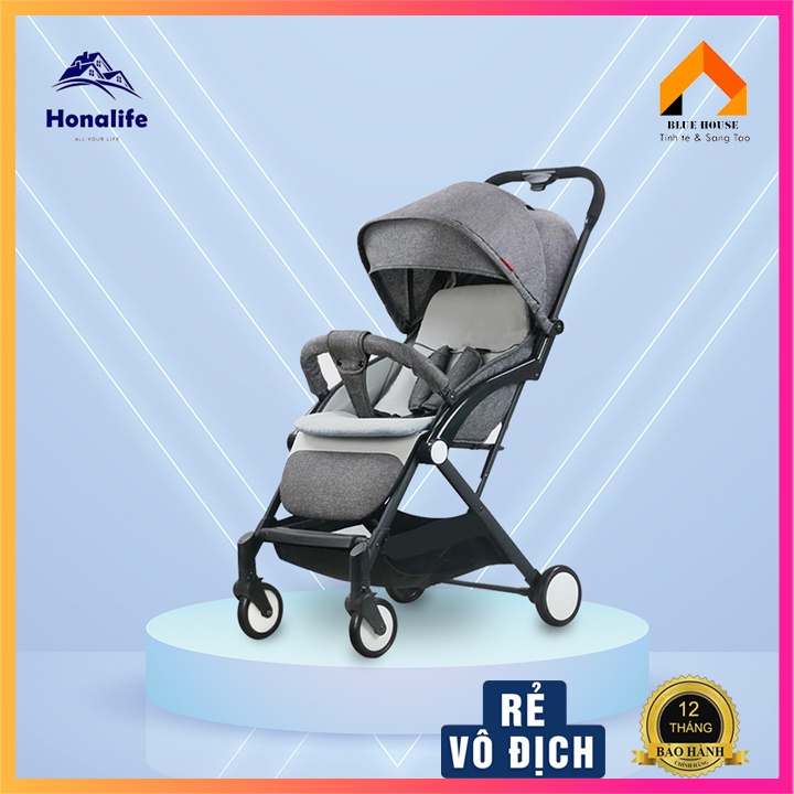 Xe đẩy em bé có thể gấp gọn nhẹ, Lưu trữ nhỏ gọn, An toàn 5 điểm, Dễ dàng gấp 1 tay