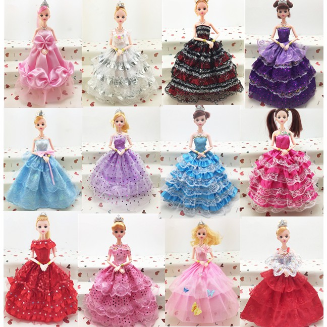 Đầm dự tiệc thời trang cho búp bê Barbie