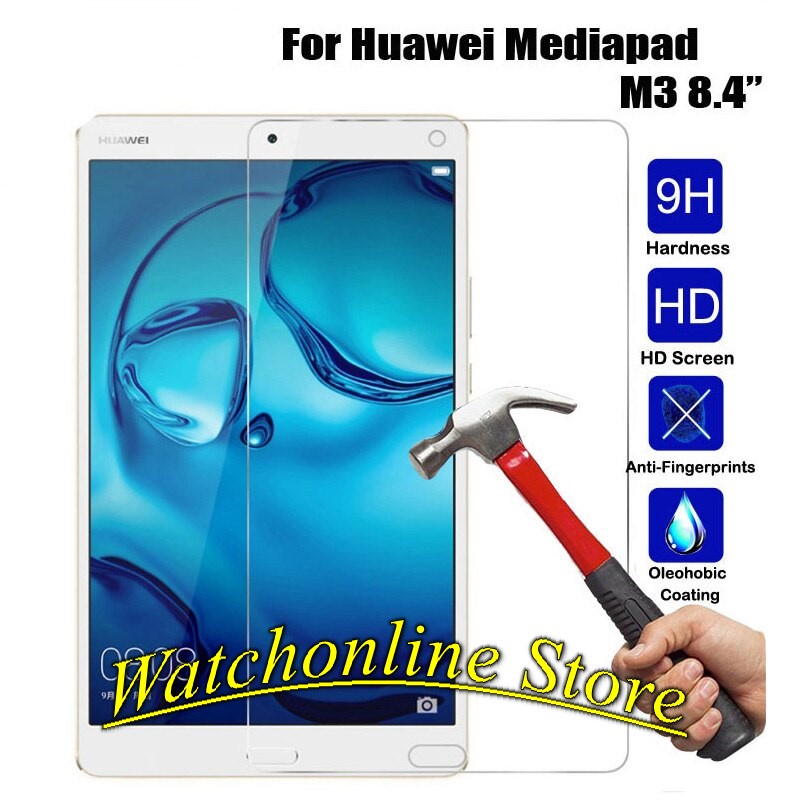 Cường lực Huawei Dtab D-01J - M3 8.4 inch | Độ cứng 9H, dày 0.3 mm