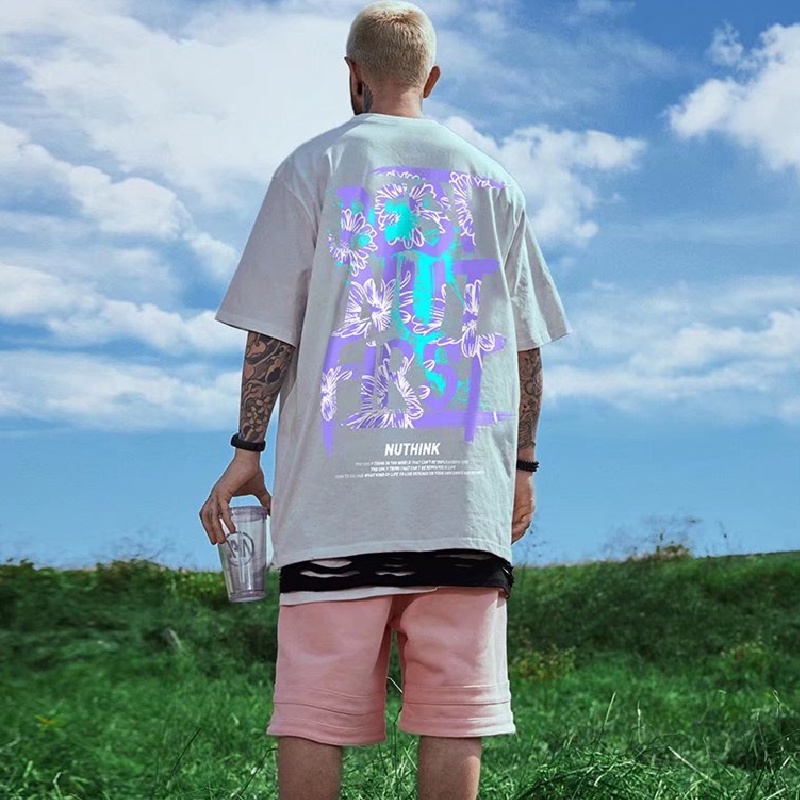 Áo Thun Tay Ngắn Dáng Rộng In Chữ M-8XL Thời Trang Mùa Hè Mới Cho Nam