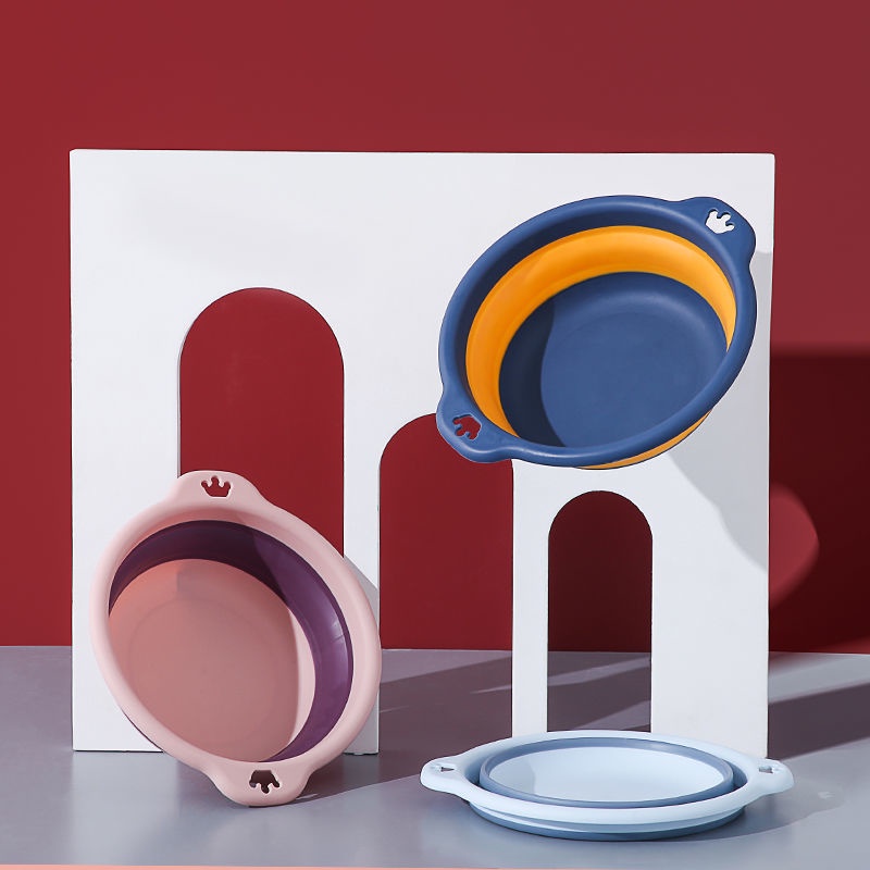 Thau nhựa gấp gọn giúp tiết kiệm không gian sống Chậu rửa đa năng xếp gọn tiện ích dễ dàng đem đi khắp mọi nơi THG