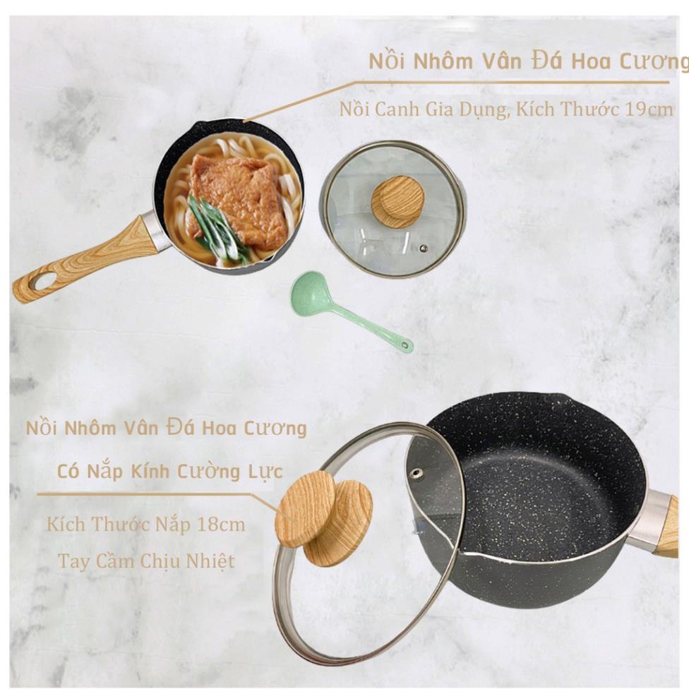 Nồi Nhôm Vân Đá Hoa Cương