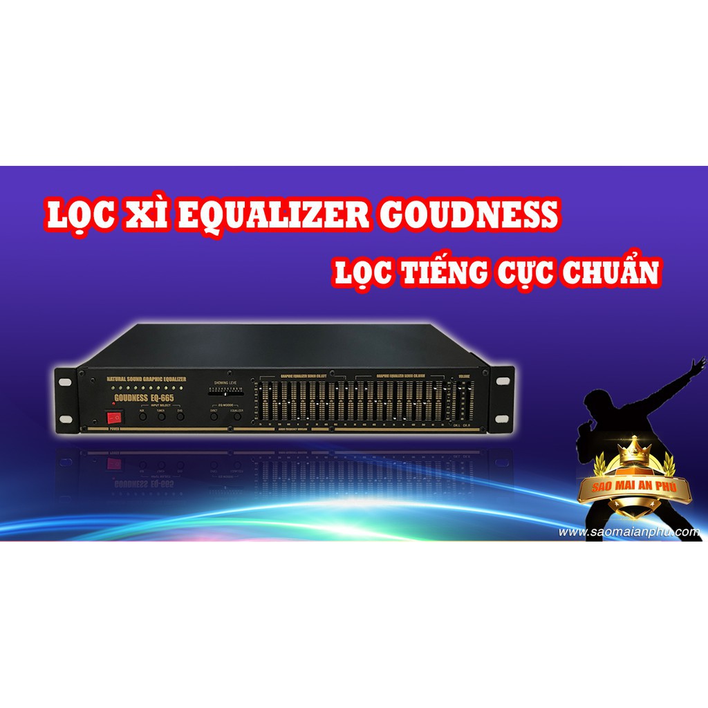 [ GIÁ RẺ ] Đầu Lọc Xì Nâng Tiếng Equalizer GOUDNESS EQ-665 Chất Âm Chuẩn