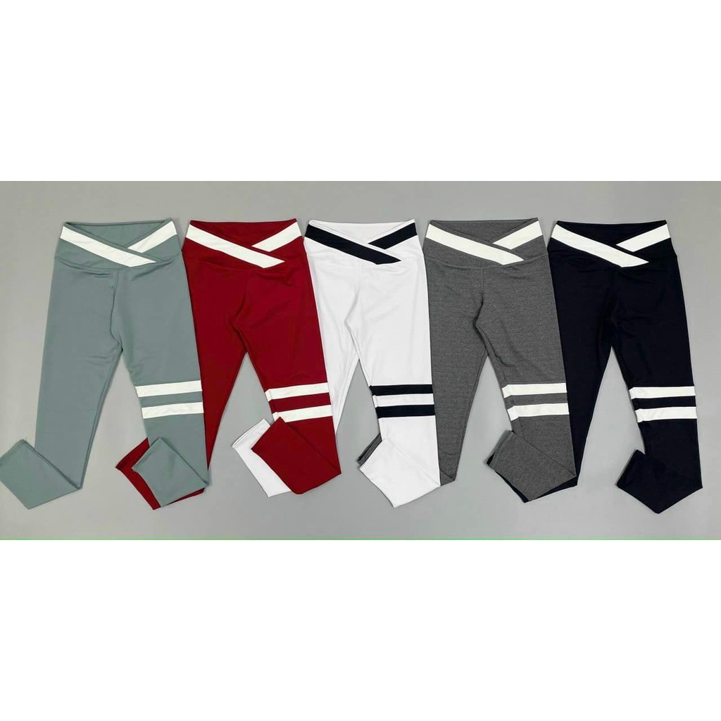 QUẦN DÀI CẠP CHÉO PHỐI MÀU CHẤT THUN POLY