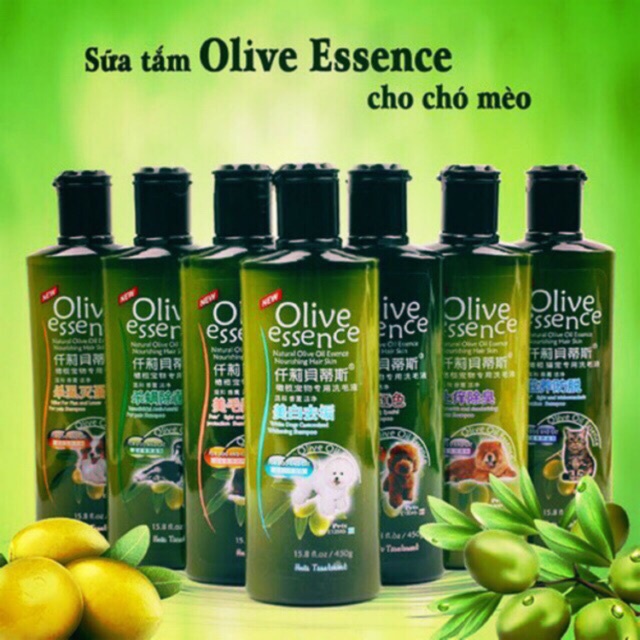 SỮA TẮM CHÓ MÈO OLIVE ESSENCE 450ML(Ngẫu nhiên)