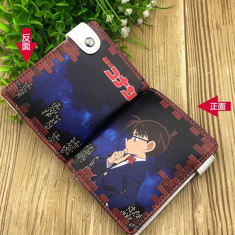 Ví da PU in hình Conan hoạt hình thời trang