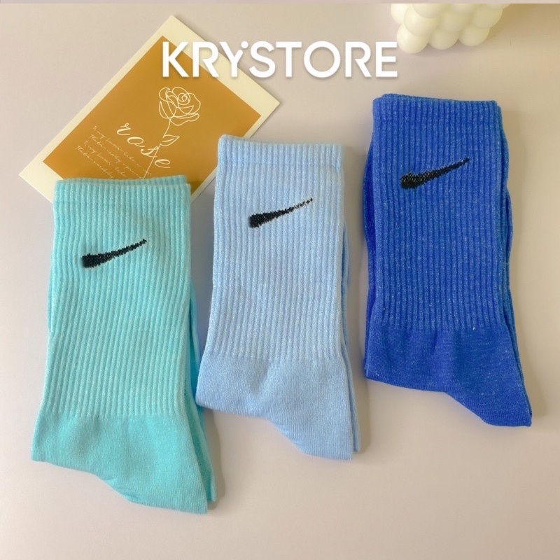Tất vớ cao cổ nam nữ thể thao in Logo unisex nhiều màu siêu đẹp TC19