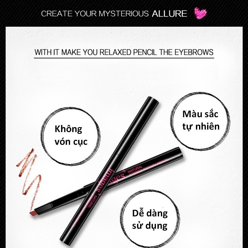 [N67] [N72] Chì kẻ chân mày siêu nét IMAGES màu nâu tự nhiên bút chì kẻ mày nội địa Trung | BigBuy360 - bigbuy360.vn