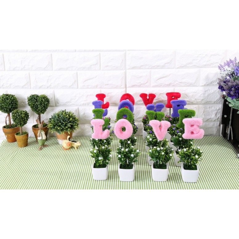 Chậu cây chữ love số 2 A054
