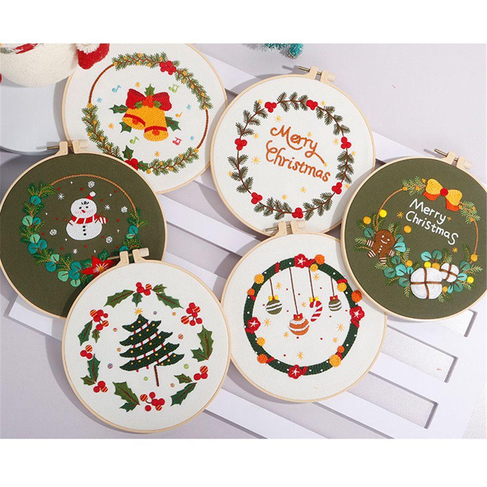 Tranh Thêu Trang Trí Thủ Công Hình Ông Già Noel