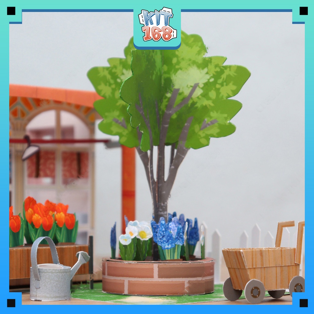 Mô hình giấy kiến trúc Nhà nhỏ xinh xinh ver 4