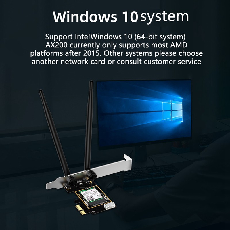 Card Mạng Không Dây Edup 9636es 3000mbps Wifi 6 Pci-E Bluetooth 5.1 Dualband 2.4g / 5ghz 802.11ac / Ax Ax200 Pci-E | BigBuy360 - bigbuy360.vn