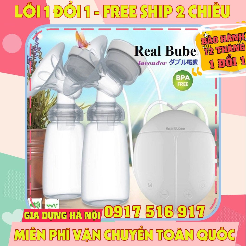 MÁY HÚT SỮA ĐIỆN ĐÔI REAL BUBEE ( BH 12 THÁNG )