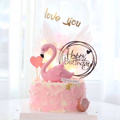 Thanh cắm thiết kế chữ Happy Birthday trang trí cho bánh kem