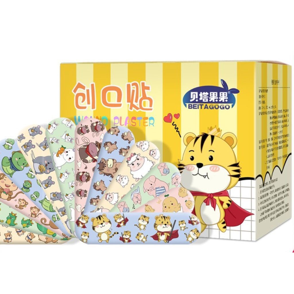 Băng Dán Vết Thương Trẻ Em Họa Tiết Hoạt Hình Dễ Thương  - Băng Cá Nhân Beitegogo