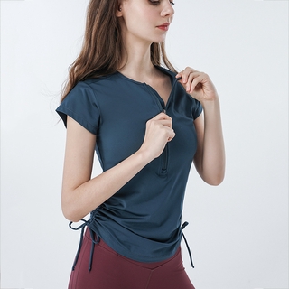 Lululemon Áo Thun Thể Thao 5 Màu Cho Nữ