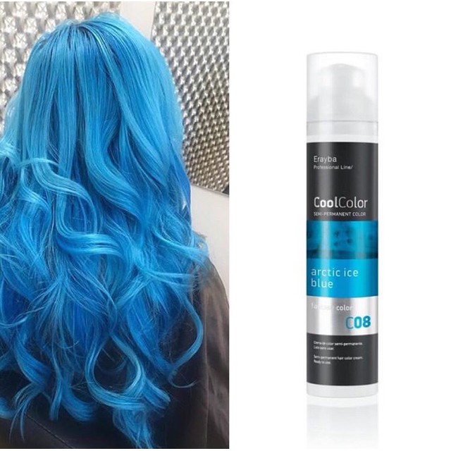 Thuốc nhuộm Light bóng Cool Color Erayba Arctic Ice Blue C08 100ml