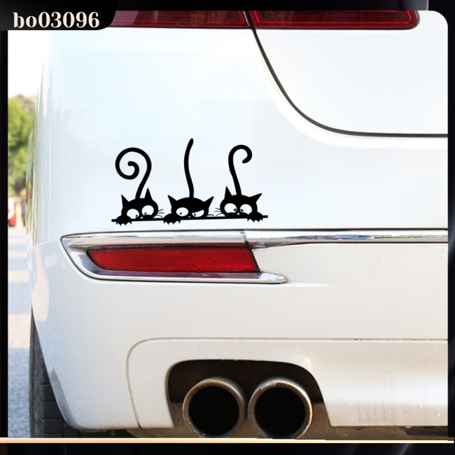 Decal Dán Trang Trí Xe Hơi Hình Mèo Dễ Thương D-2097