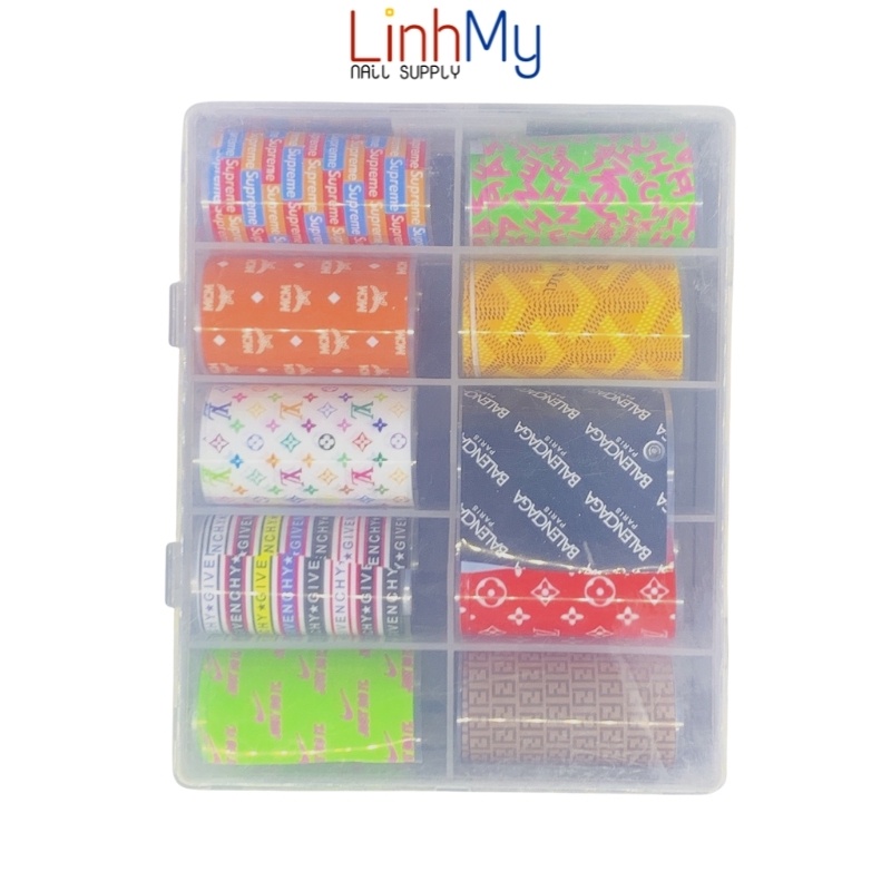 Foil dán móng - foi hoạ tiết báo, foi thương hiệu - Bướm