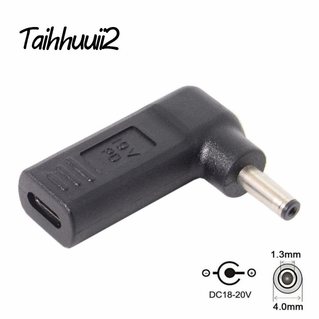 Đầu chuyển đổi giả lập PD USB 3.1 loại C sang DC 18-20V góc 90 độ rất thuận tiện để sử dụng