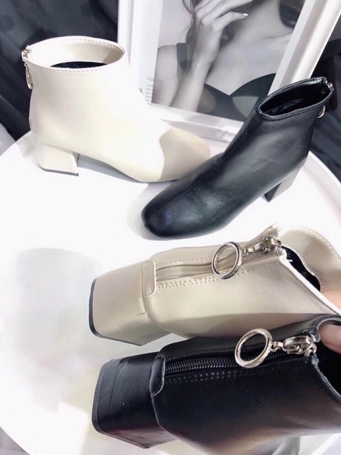 ☘️ FULLBOX SẴN HÀNG Boots cổ ngắn gót vuông 5cm