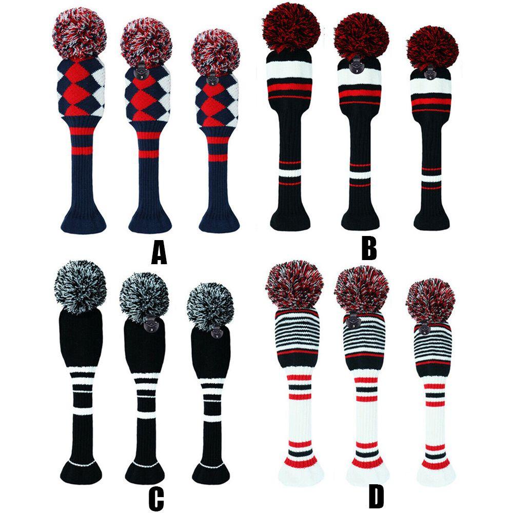 Bộ 3 Vỏ Bọc Bảo Vệ Đầu Gậy Đánh Golf Chuyên Dụng