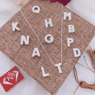 Combo trang sức bạc: dây chữ cái,trai móc, nhẫn chữ bạc, nhẫn x.