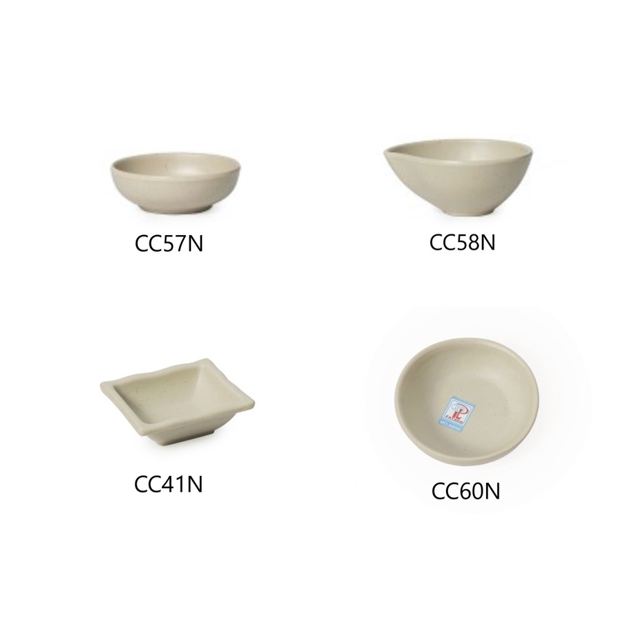 Chén nước chấm nhựa melamine màu nhám nâu