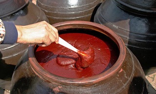 Tương ớt sệt làm kim chi, cơm trộn 