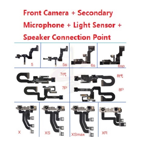 Camera Trước Chất Lượng Cao Thay Thế Cho Iphone 6 6S 7 8 Plus Xr X Xs Max 5C 5S