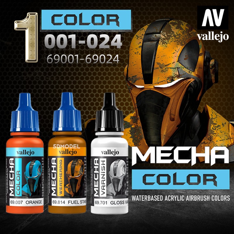 Sơn mecha color series 1 gốc nước Vallejo Tây Ba Nha 001-024 (69001-69024)