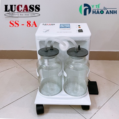 Máy hút dịch mũi họng 2 bình Lucass SS-8A