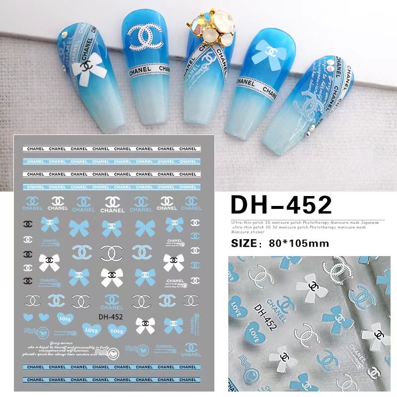 Sticker dán móng tay Thương hiệu nổi tiếng 1