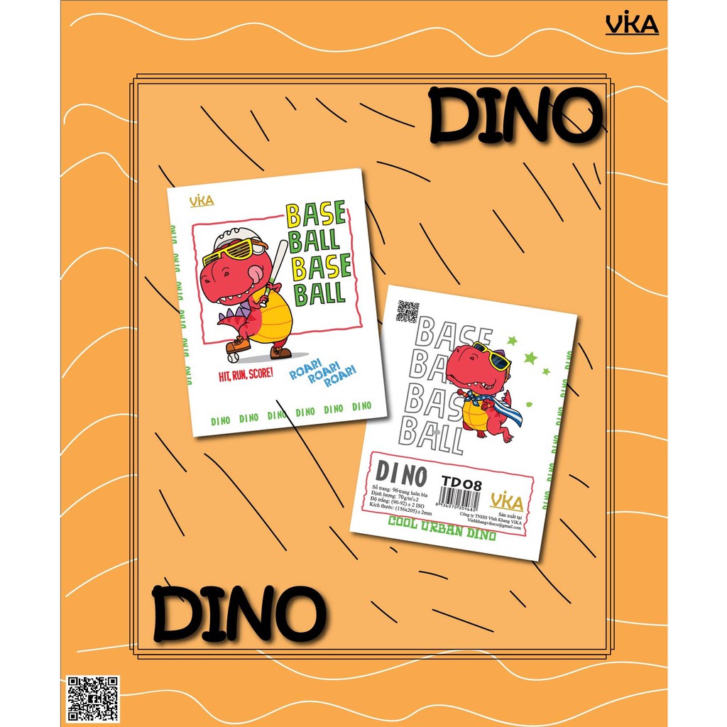 TẬP HỌC SINH VIKA: DINO 96 TRANG