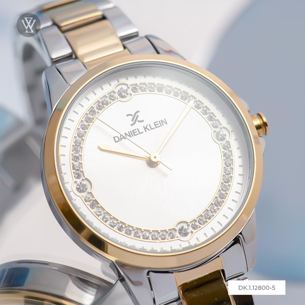 Đồng Hồ Quartz Nữ Daniel Klein WATCHSTORE DK.1.12800-5 Mặt Kính Khoáng 34mm, Dây Kim Loại, Vỏ Thép Không Gỉ