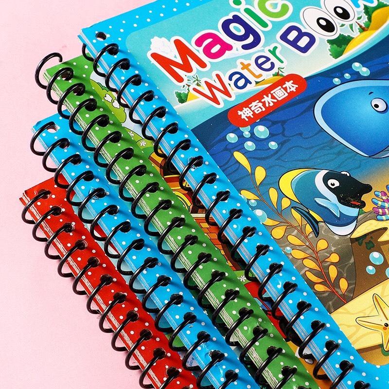 Magic Water Book - Đồ Chơi Tranh Tô Màu Nước Ma Thuật Thần Kì Tự Xóa Không Giới Hạn