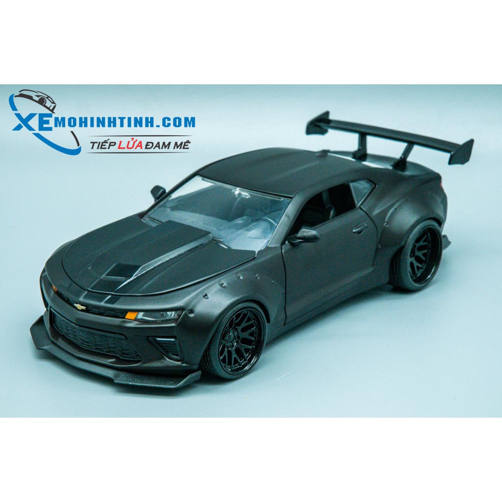 Xe Mô Hình Chevy 2016 Camaro Ss Widebody Gt Wing 1:24 Jada Toys (Đen Nhám)