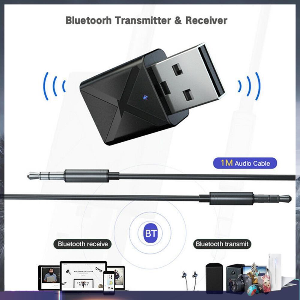 Usb Nhận Tín Hiệu Âm Thanh Bluetooth 5.0 Cho Máy Tính