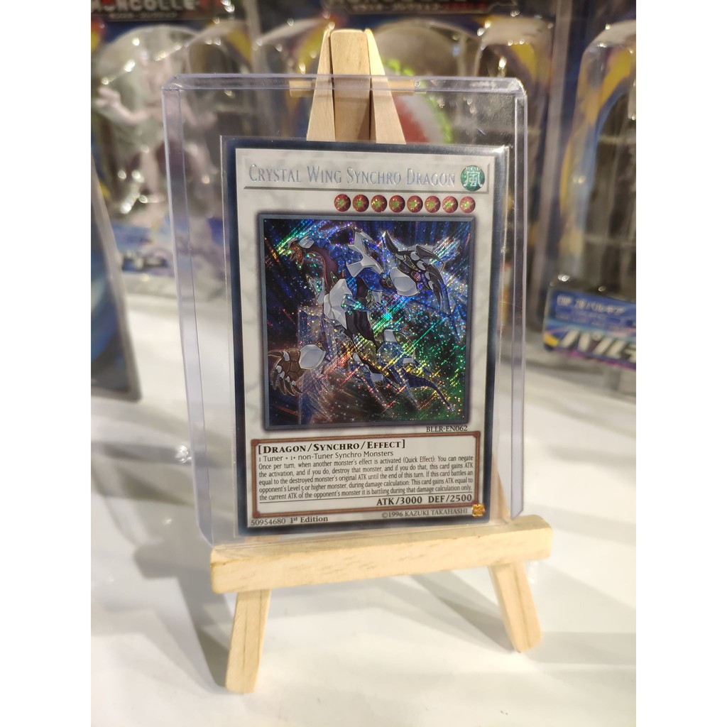 Lá bài thẻ bài Yugioh Crystal Wing Synchro Dragon - Secret Rare - Tặng bọc bài nhựa bảo quản