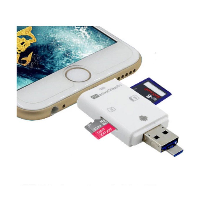 FlashDevice Đầu Đọc Thẻ Nhớ SD/TF Dành Cho IPhone/IPad/ Android OS - Đầu đọc thẻ nhớ đa năng