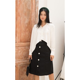 [thelegswork] Linne Shirt | Áo sơmi High-Low