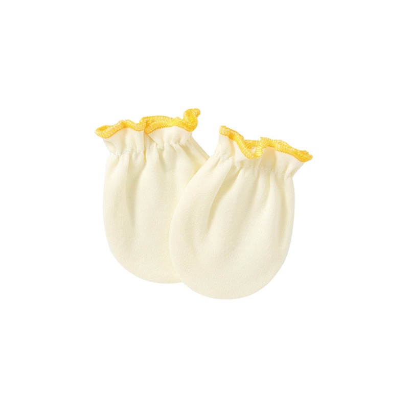 1 Đôi Găng Tay Cotton Mềm Chống Trầy Dành Cho Bé Sơ Sinh