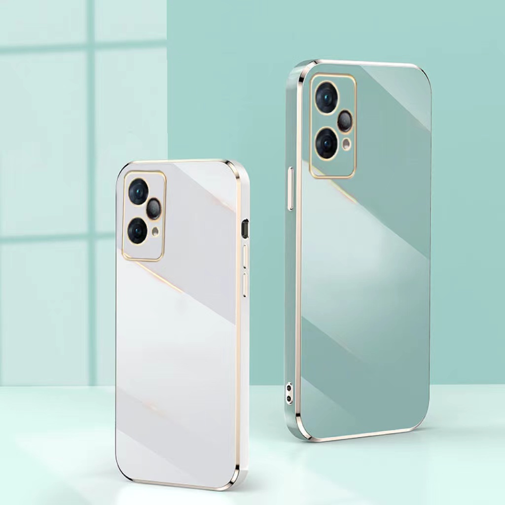 Ốp điện thoại dẻo mạ viền 6d sang trọng cho Realme 9 9i 8 7 7i 5 5i 5S 6i Pro 4G 5G 2022