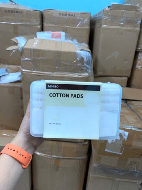 BÔNG TẨY TRANG MINISO NHẬT BẢN GÓI 180 MIẾNG | BigBuy360 - bigbuy360.vn